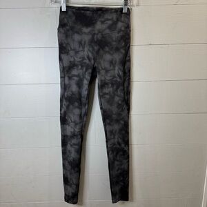 Victoria’s Secret Pink Active Black Tie-Dye Leggings Size XS